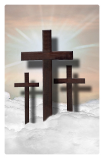 Three Crosses (Clouds) Bronze